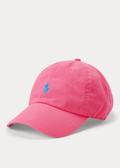 Gorra Polo Ralph Lauren Mujer Rosas - Cotton Chino Neon Ball - ZTCAV8063